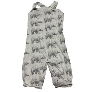 Kate Quinn Bamboo Bear Novelty Printed Overalls